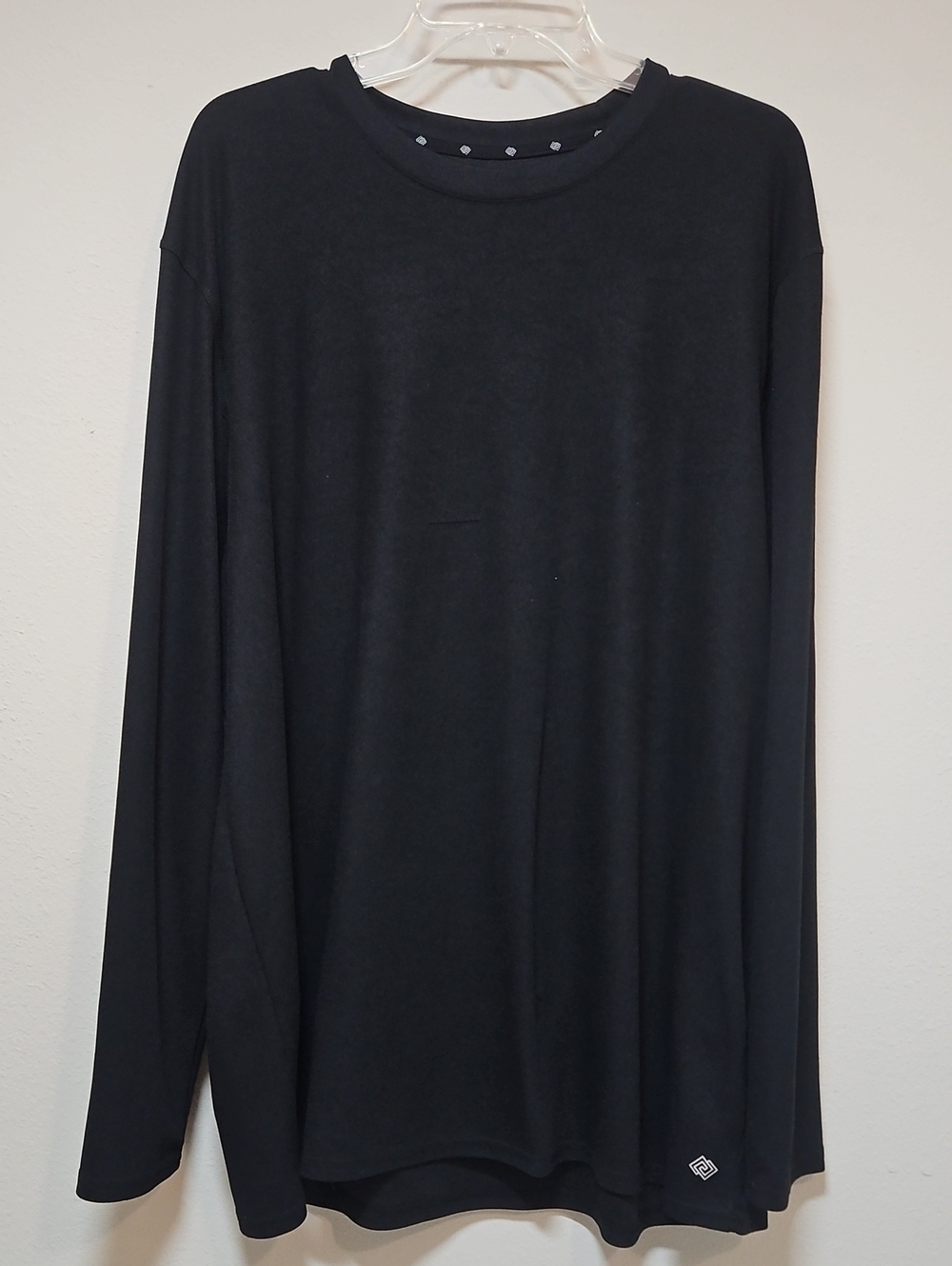 Zelos 3XLT Long Sleeve Crewneck Drifit Black Shirt